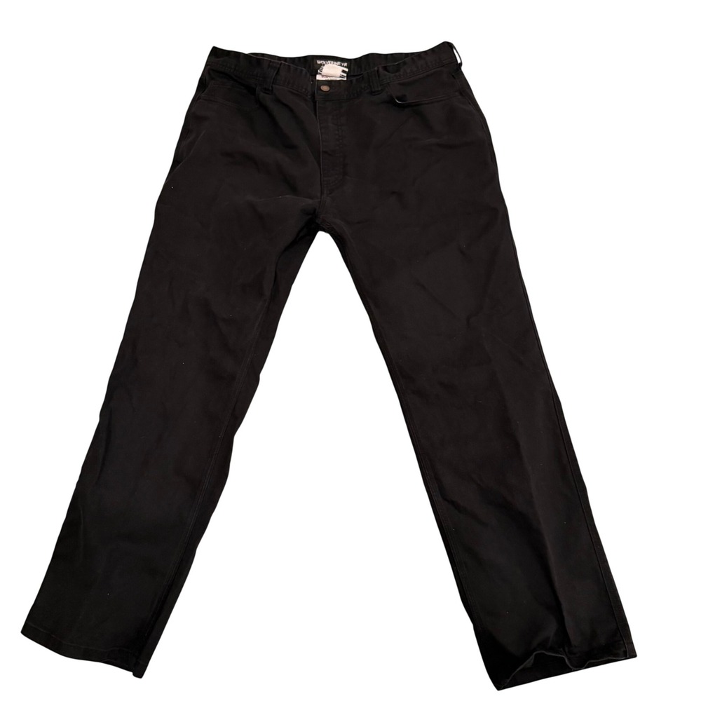 Wolverine FR Work Pants Mens 42x34 Black Flame Resistant CAT 2 ATPV 13 Straight